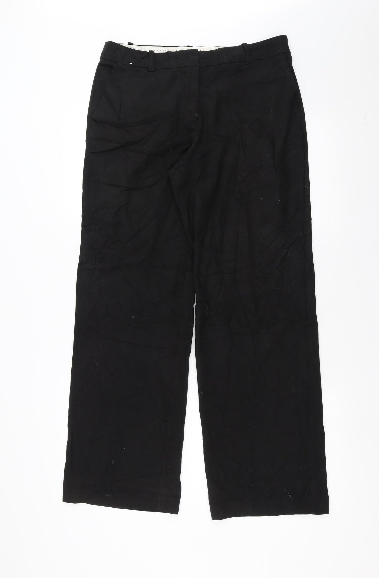 Womens UK Size 10 NEXT Regular Fit  Black Trousers