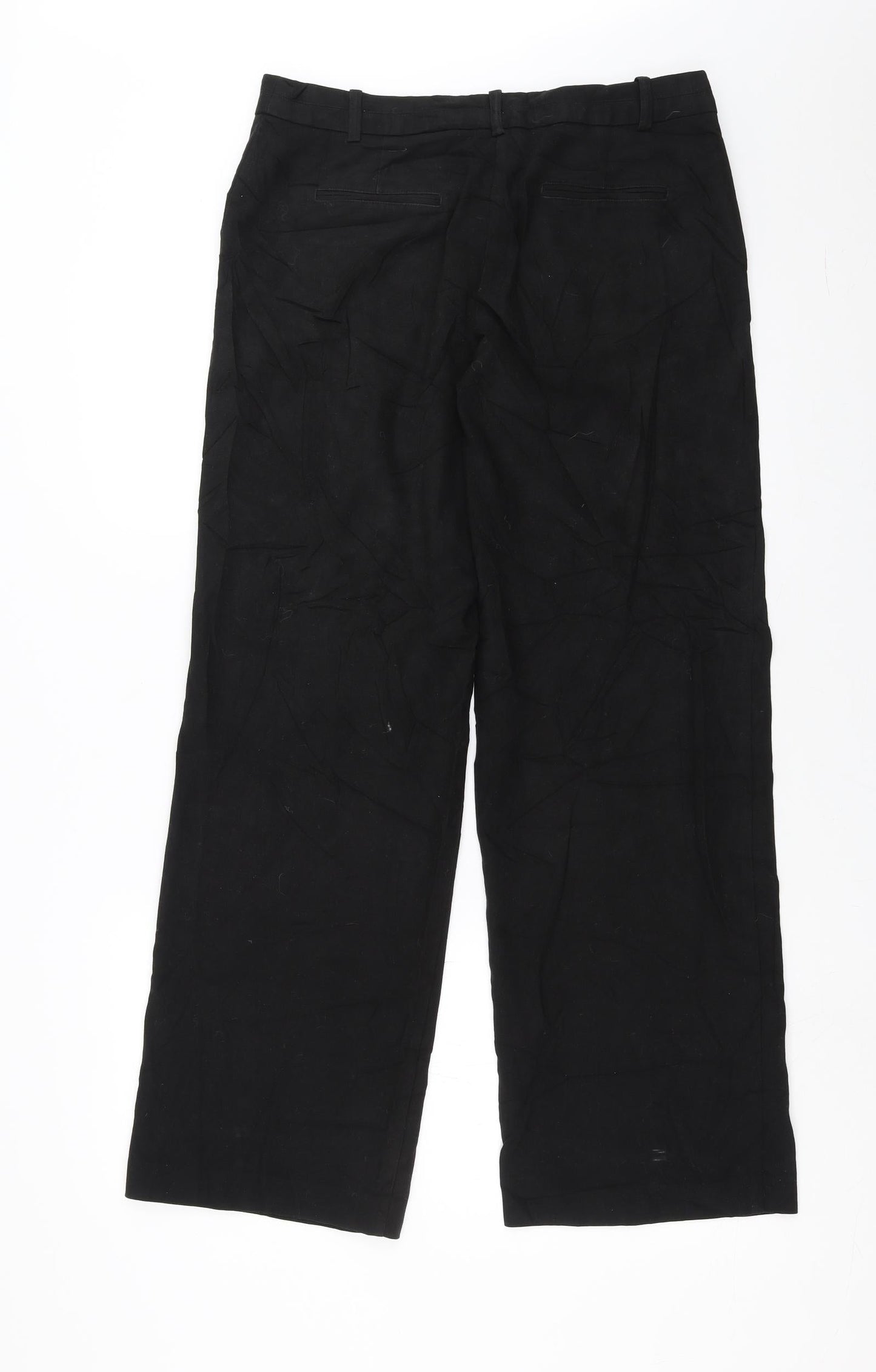 Womens UK Size 10 NEXT Regular Fit  Black Trousers