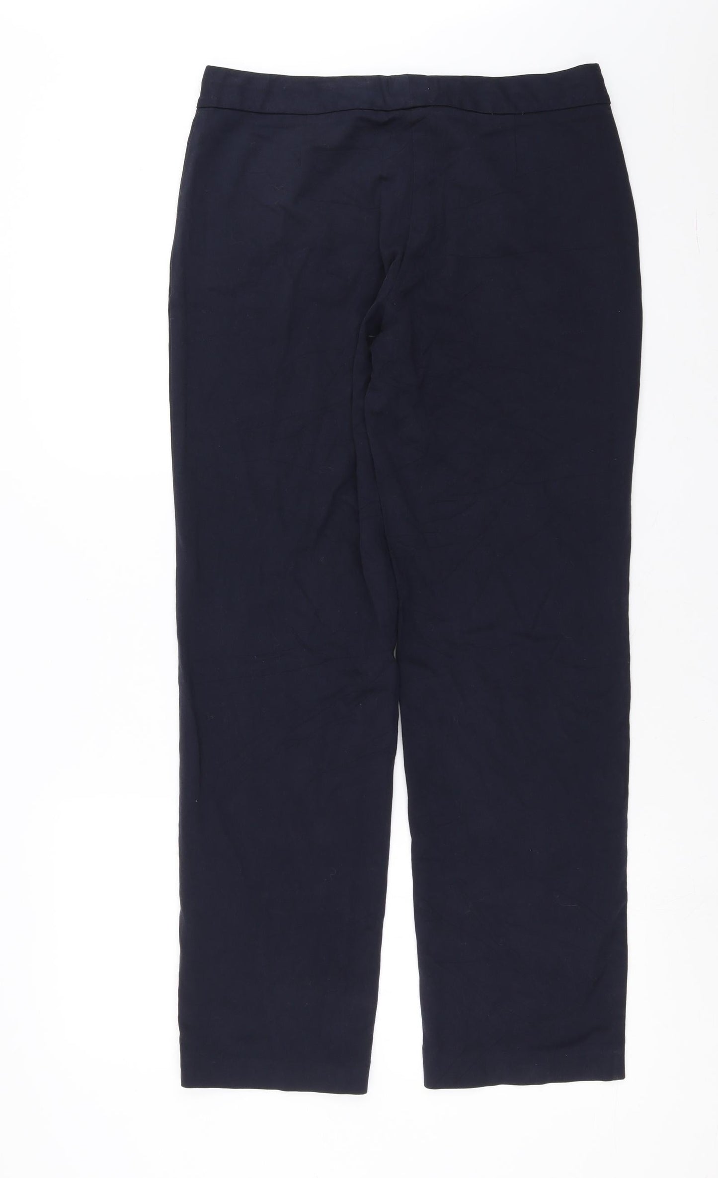 Womens UK Size 12 Marks and Spencer Regular Fit  Blue Trousers