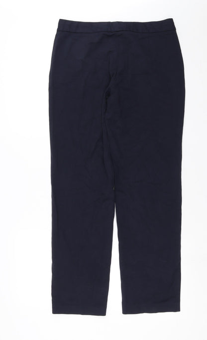 Womens UK Size 12 Marks and Spencer Regular Fit  Blue Trousers
