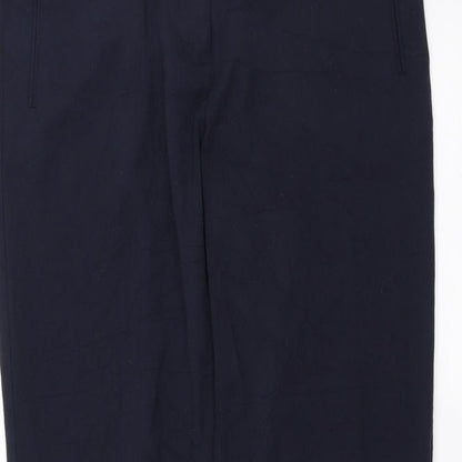 Womens UK Size 12 Marks and Spencer Regular Fit  Blue Trousers