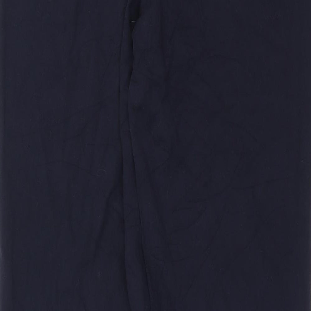 Womens UK Size 12 Marks and Spencer Regular Fit  Blue Trousers