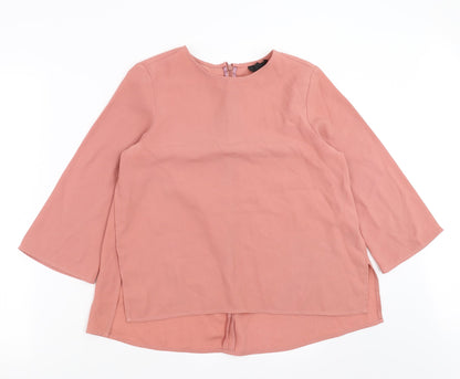 Topshop Womens Pink   Basic Blouse Size 8