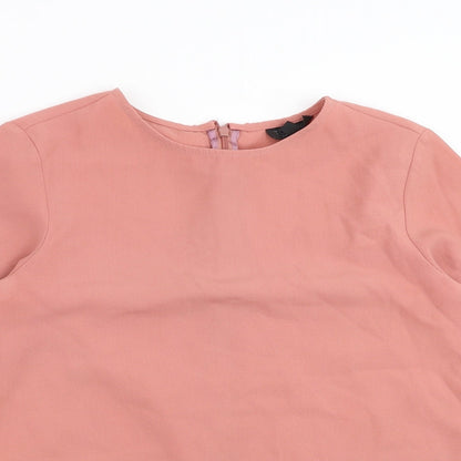 Topshop Womens Pink   Basic Blouse Size 8