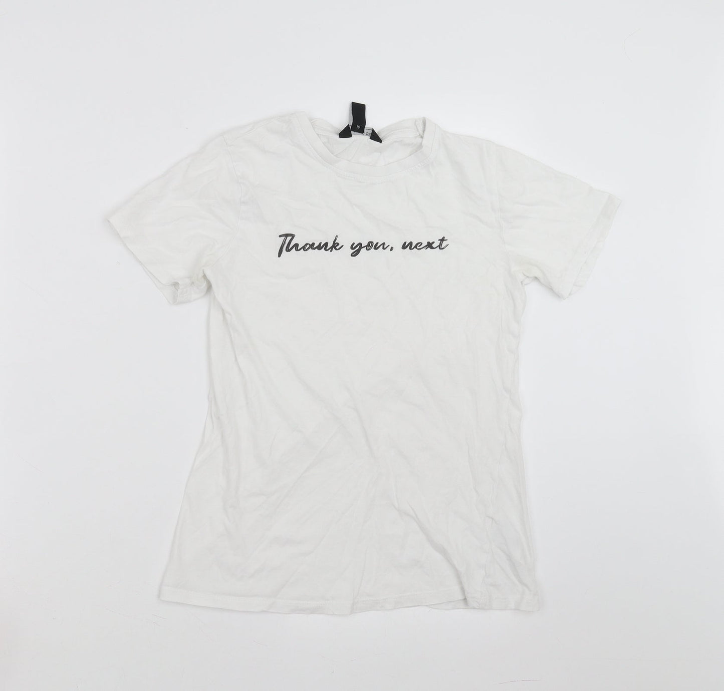 New Look Girls White   Basic T-Shirt Size 6 Years  - thank you, next