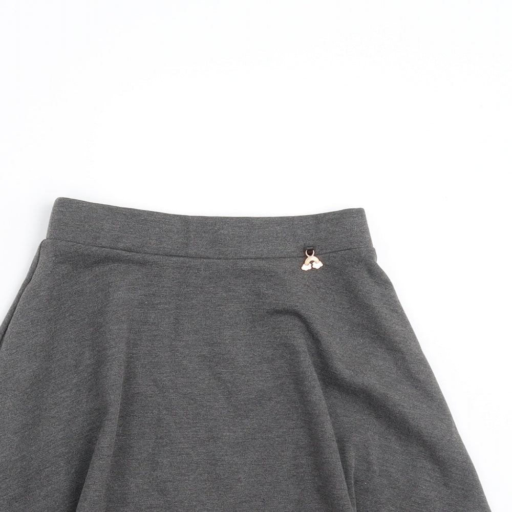 Nutmeg Girls Grey   Skater Skirt Size 9-10 Years