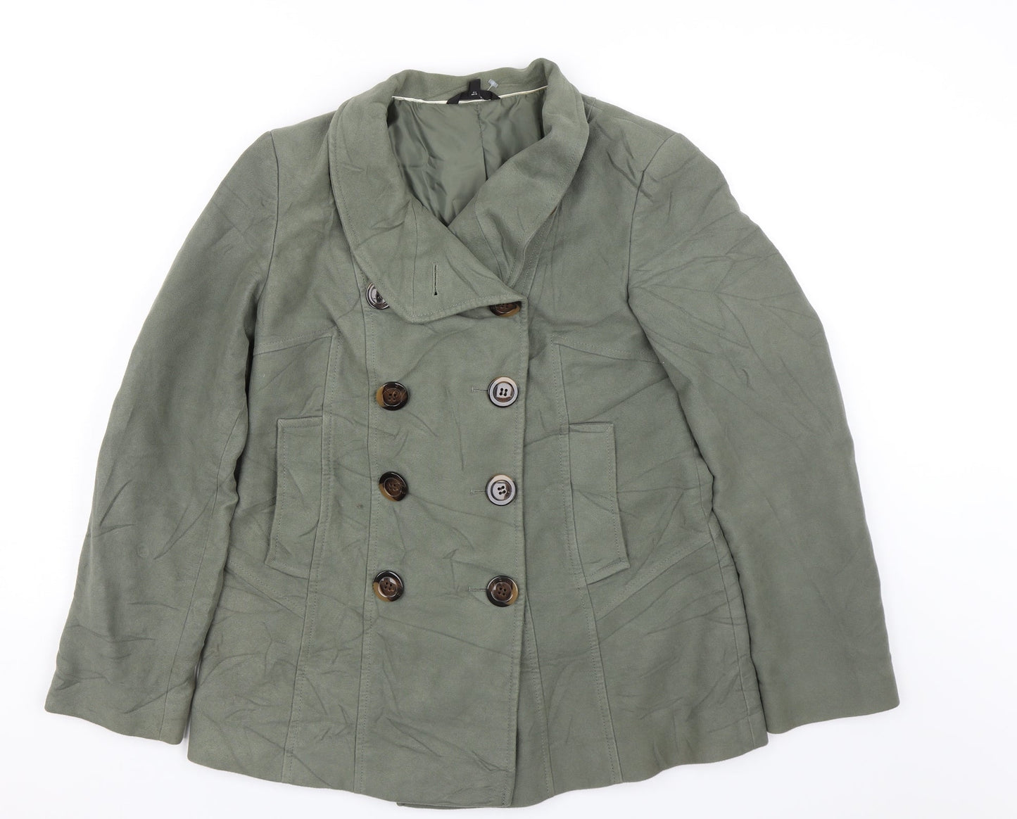 Womens UK Size 12 m&s Green Jacket