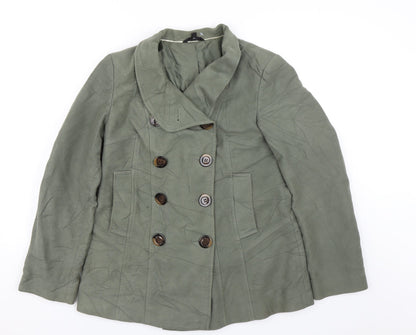 Womens UK Size 12 m&s Green Jacket