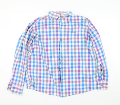 Seidensticker Mens Multicoloured Check   Button-Up Size M