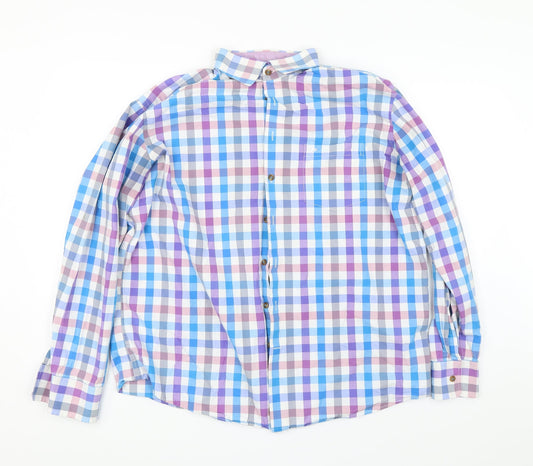 Seidensticker Mens Multicoloured Check   Button-Up Size M