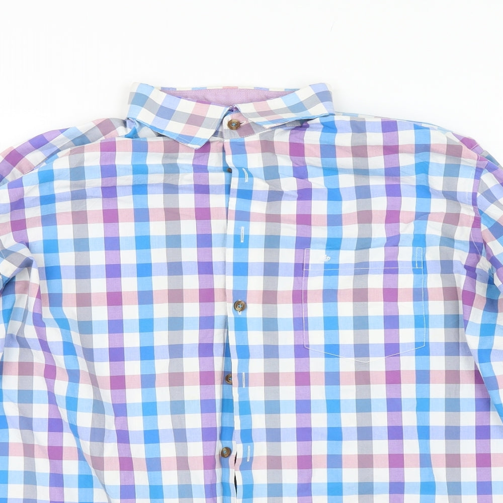 Seidensticker Mens Multicoloured Check   Button-Up Size M