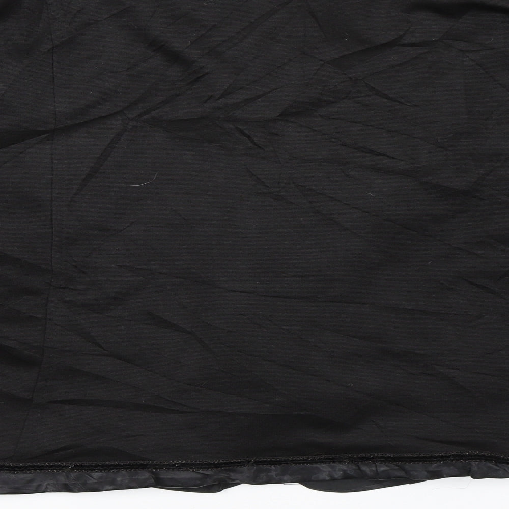 Piment Rouge Womens Black Striped  Jacket  Size 2XL