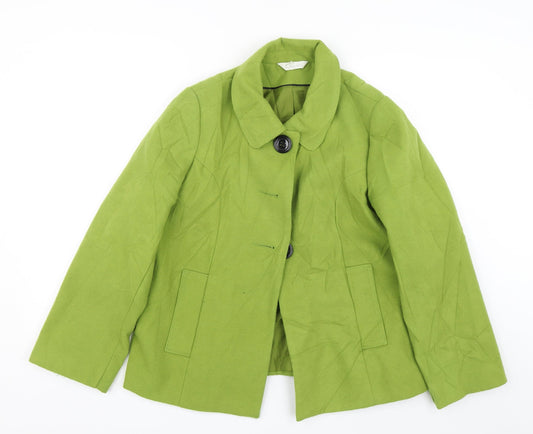 Classics Womens Green   Jacket Coat Size 14