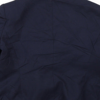 Panet Womens Blue Spotted  Jacket Suit Jacket Size 16