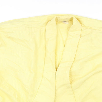 Preworn Womens Yellow Striped  Cape Jumper Size 14