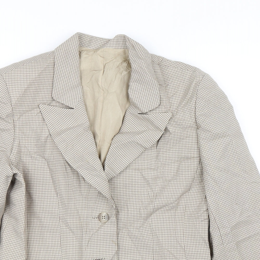 Womens UK Size  Preworn Regular Brown Suit Jacket