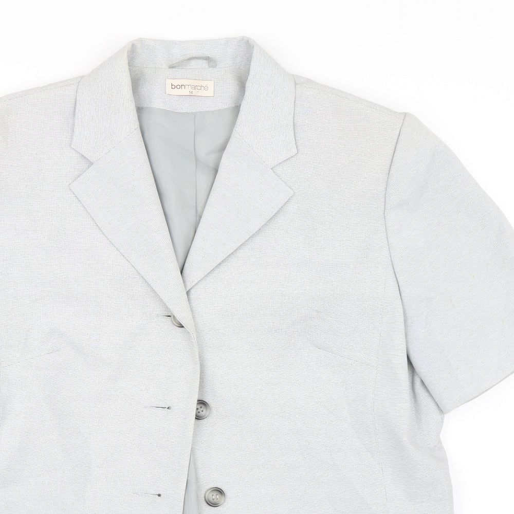 BONMARCHE Womens Grey   Jacket Suit Jacket Size 14