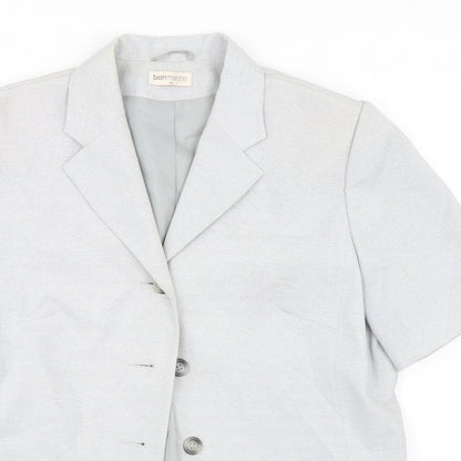 BONMARCHE Womens Grey   Jacket Suit Jacket Size 14