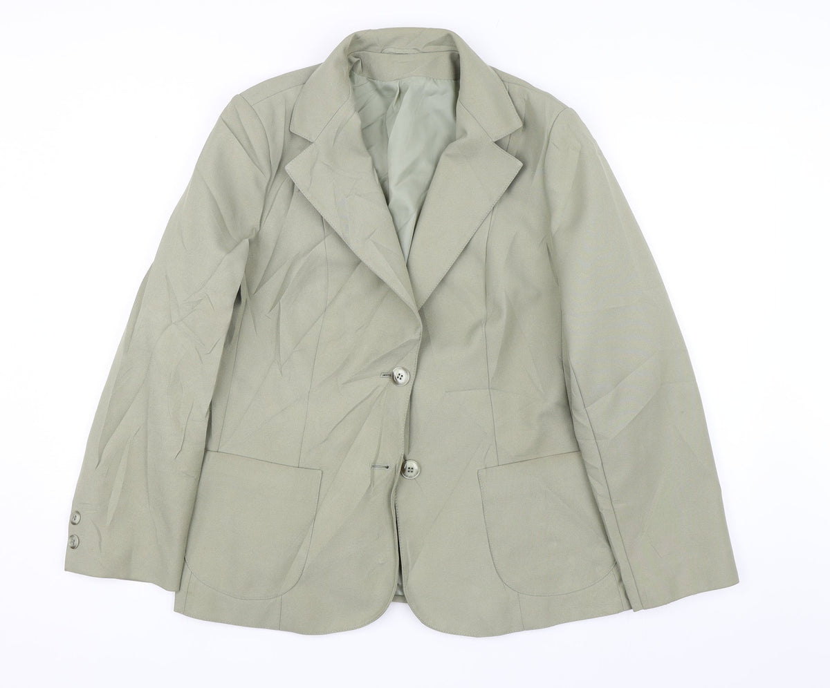 St Michael Womens Green Jacket Suit Jacket Size 16