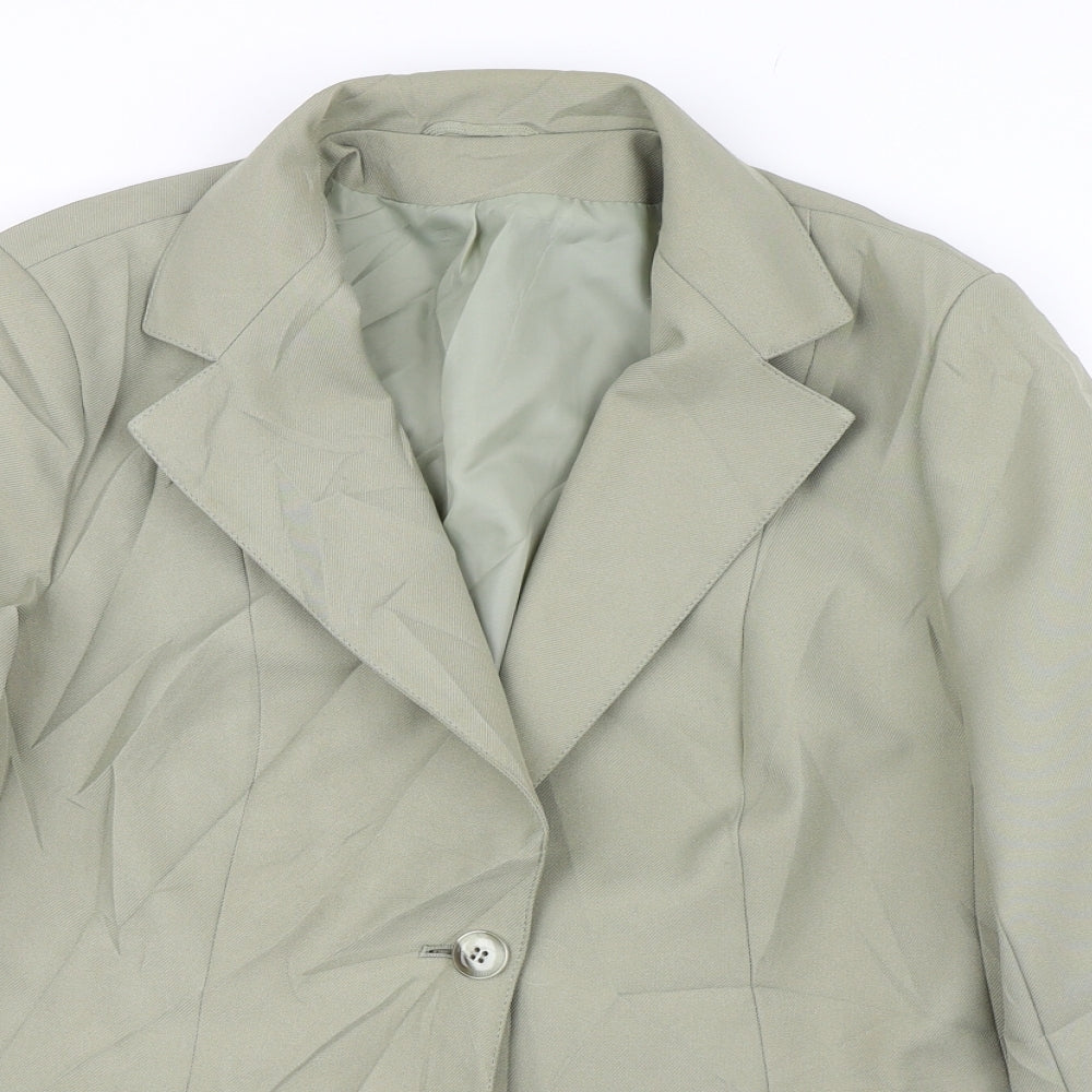 St Michael Womens Green Jacket Suit Jacket Size 16