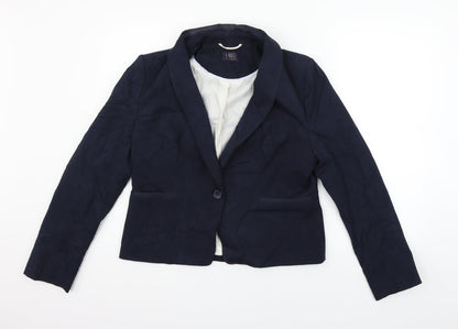 Marks and Spencer Womens Blue   Jacket Blazer Size 14