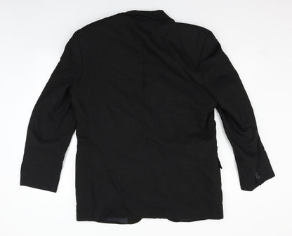 Mens UK Size S Burton Regular Black Suit Jacket