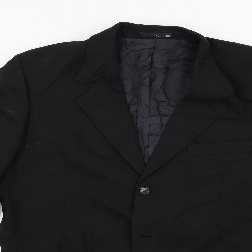 Mens UK Size S Burton Regular Black Suit Jacket