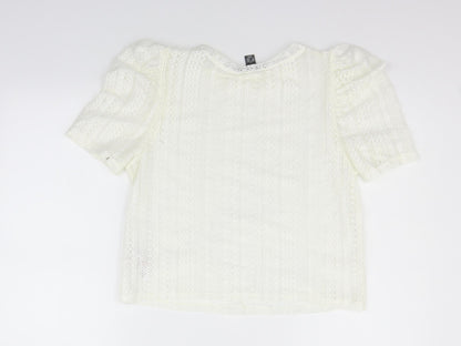 Primark Womens White   Basic T-Shirt Size M