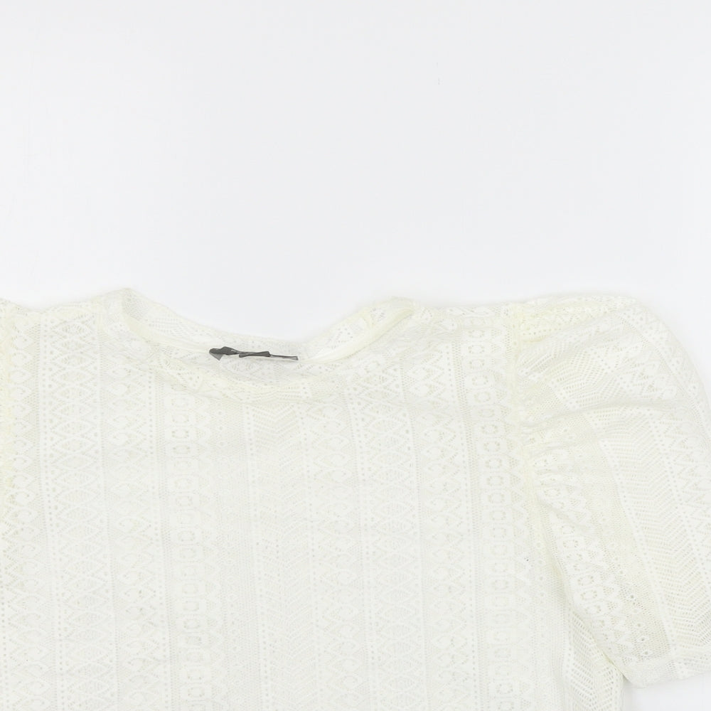 Primark Womens White   Basic T-Shirt Size M