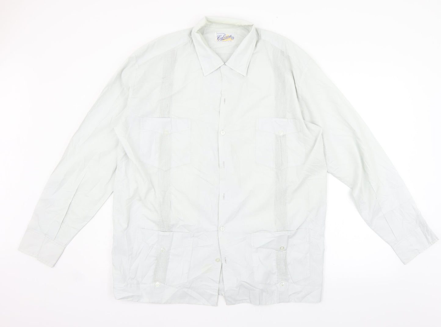 Mens UK Size L lupland Grey  Button-Up Long Sleeve Casual Shirt