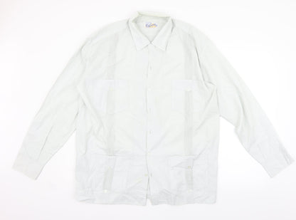 Mens UK Size L lupland Grey  Button-Up Long Sleeve Casual Shirt
