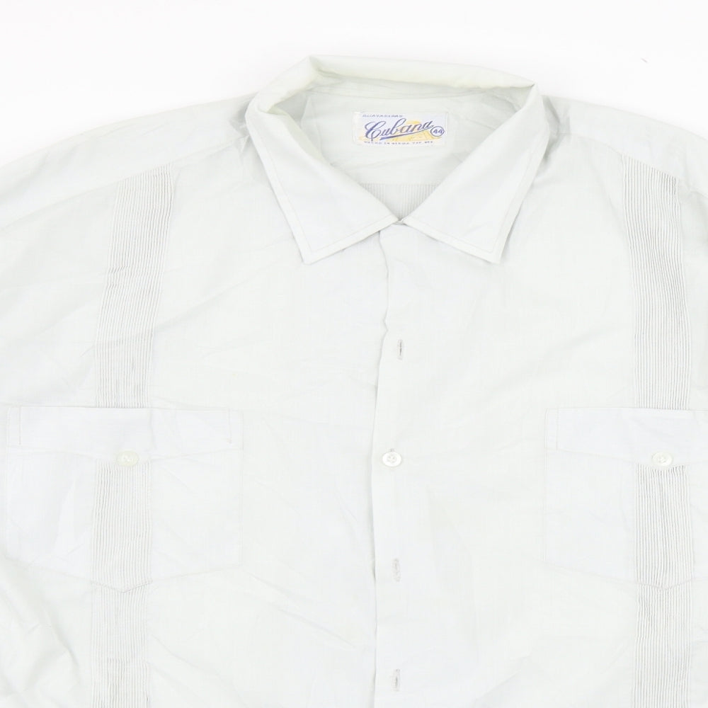 Mens UK Size L lupland Grey  Button-Up Long Sleeve Casual Shirt