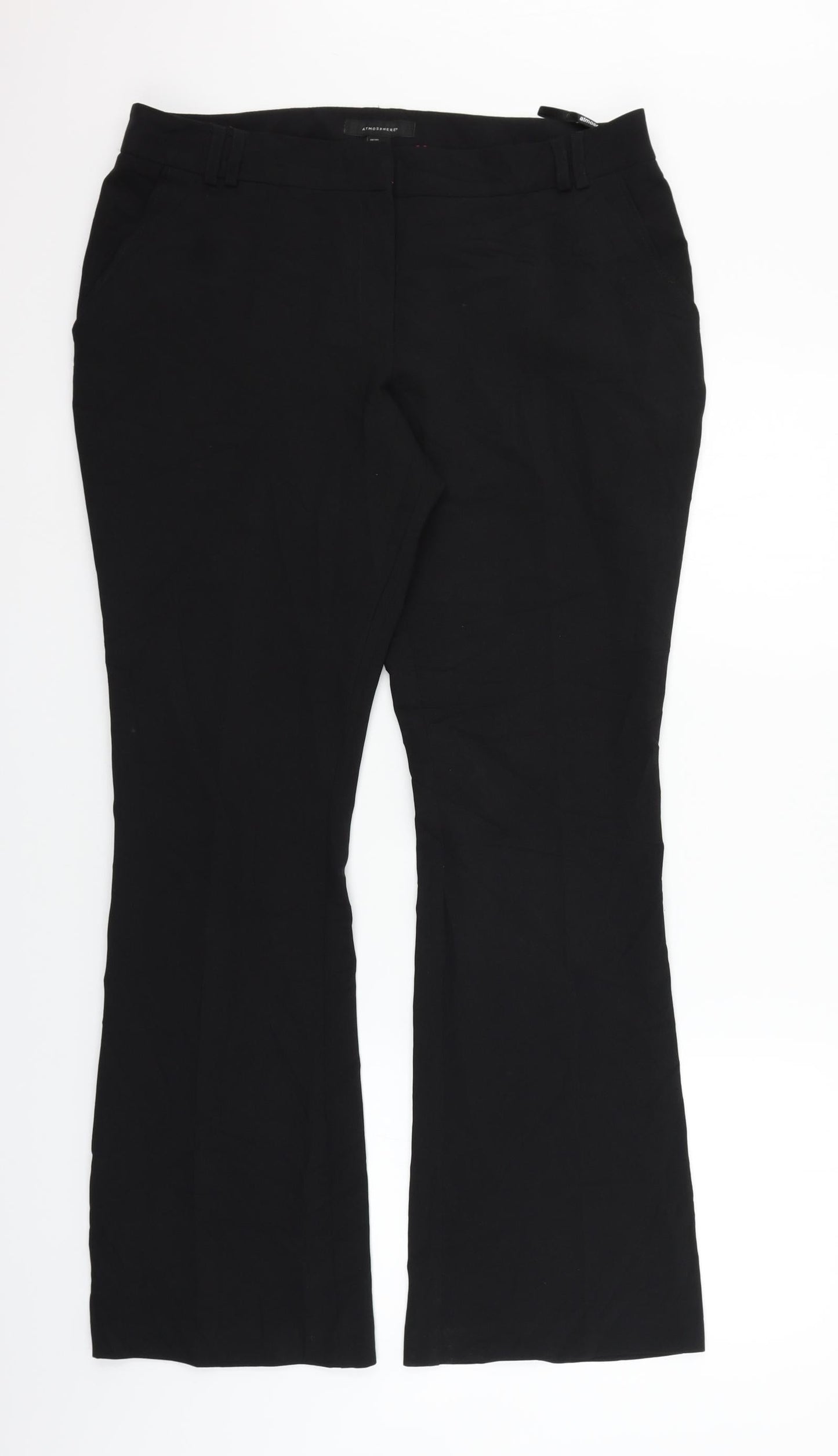 Womens UK Size 14 Atmosphere Regular Fit  Black Trousers