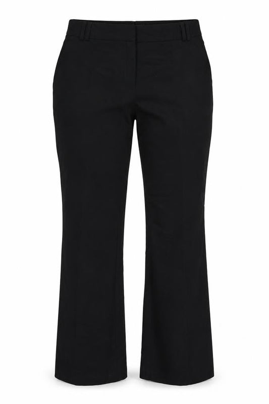Front view of Atmosphere women’s black trousers, size UK 14, 30-inch leg