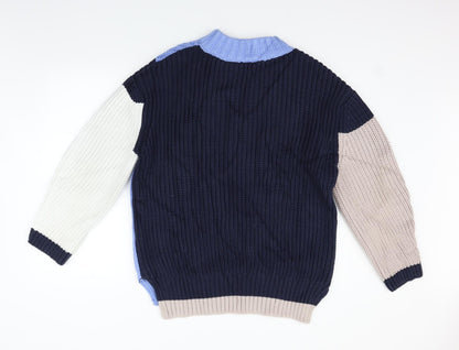 H&M Womens Blue   Pullover Jumper Size 10