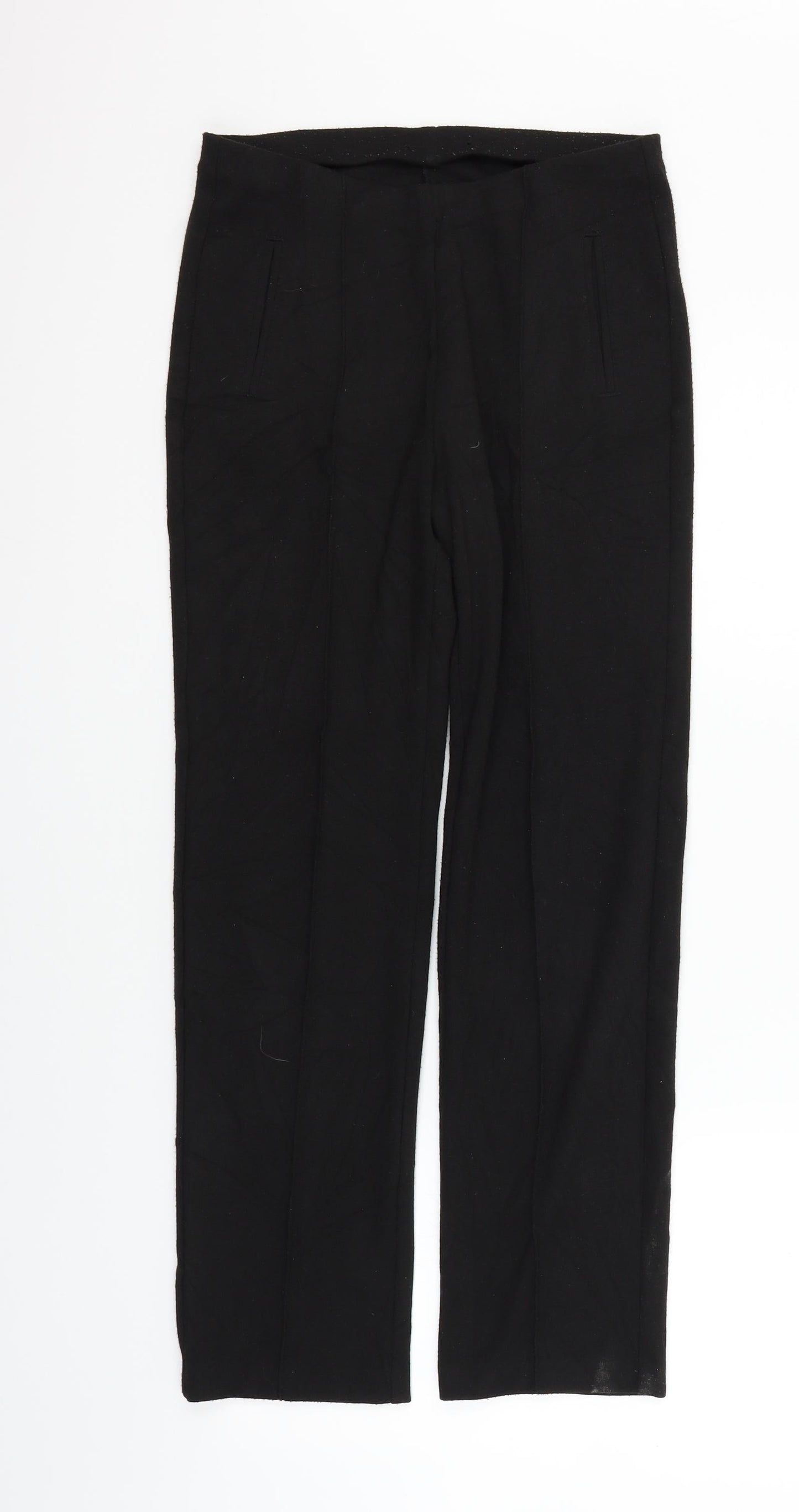 Womens UK Size 8 Marks and Spencer Regular Fit  Black Trousers