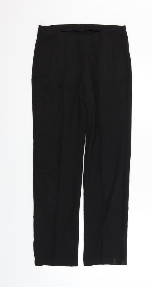 Womens UK Size 8 Marks and Spencer Regular Fit  Black Trousers