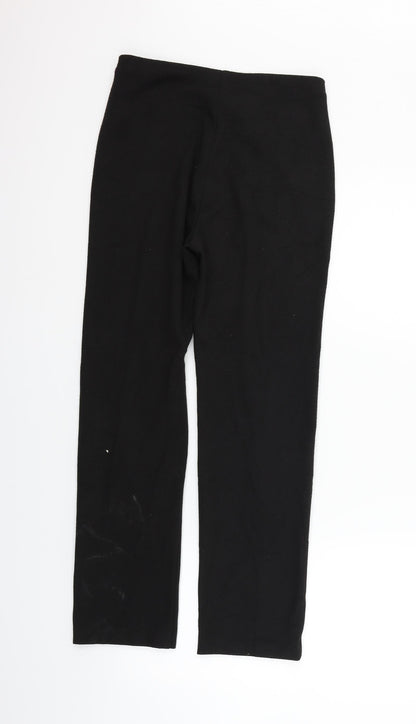 Womens UK Size 8 Marks and Spencer Regular Fit  Black Trousers