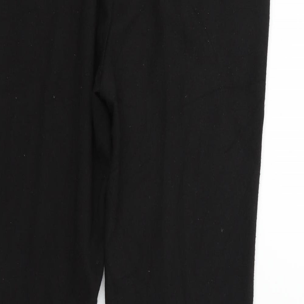 Womens UK Size 8 Marks and Spencer Regular Fit  Black Trousers