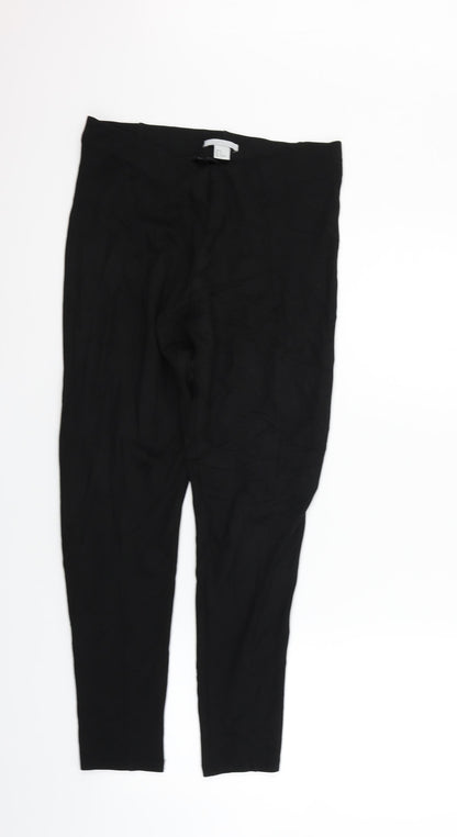 Womens UK Size M H&M Regular Fit  Black Trousers