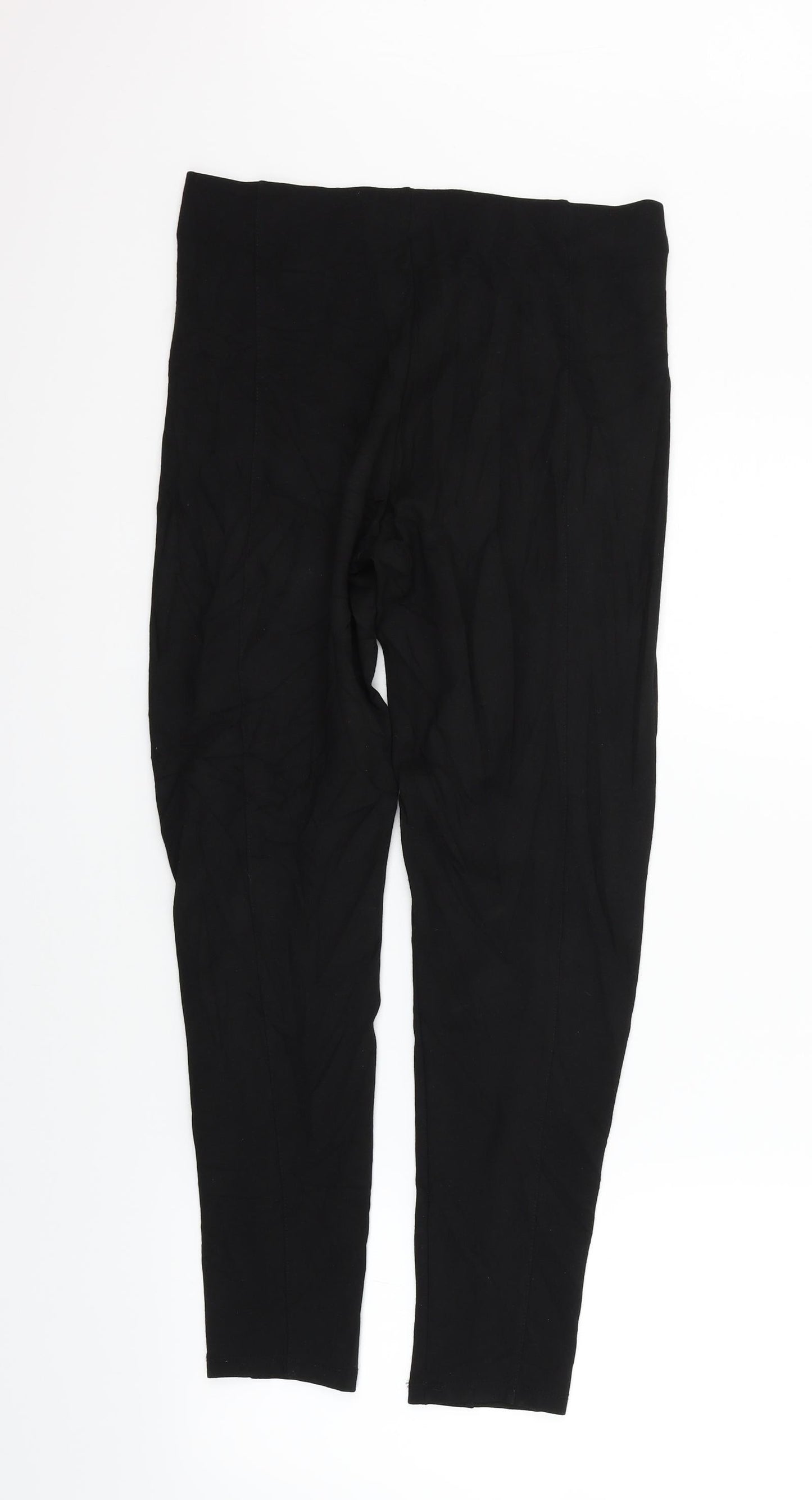 Womens UK Size M H&M Regular Fit  Black Trousers