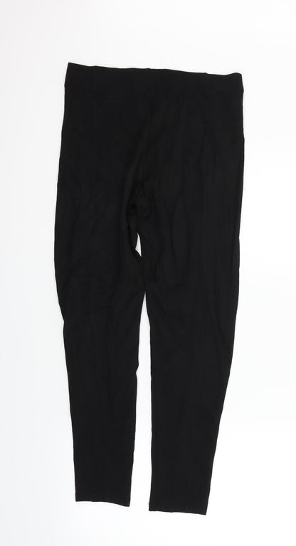 Womens UK Size M H&M Regular Fit  Black Trousers