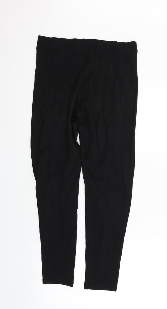 Womens UK Size M H&M Regular Fit  Black Trousers