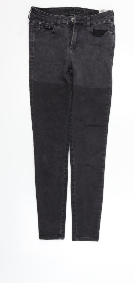 Womens UK Size 8 Marks and Spencer Regular Fit Straight Black Jeans