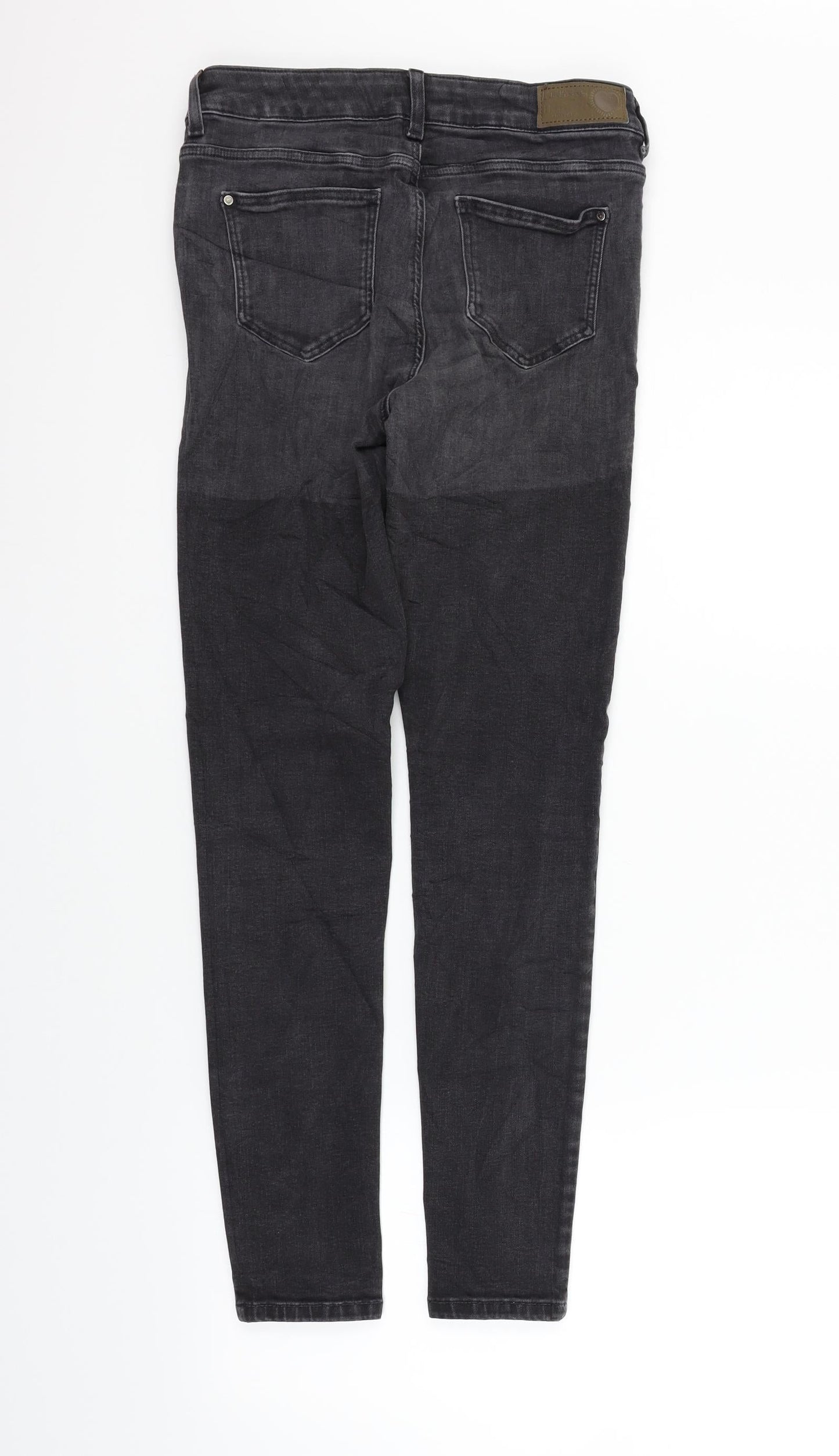 Womens UK Size 8 Marks and Spencer Regular Fit Straight Black Jeans