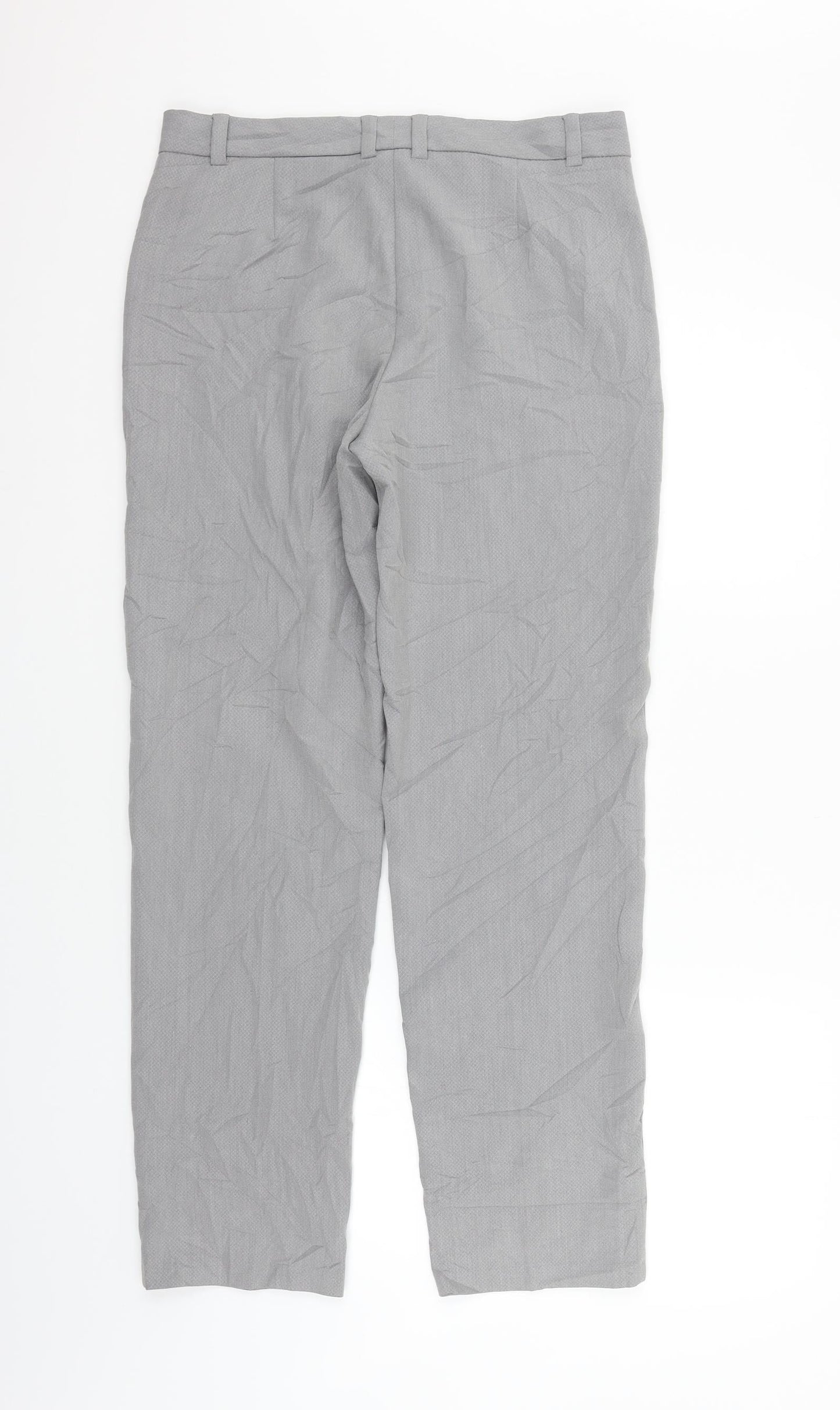 Womens UK Size 10 Marks and Spencer Regular Fit  Grey Trousers