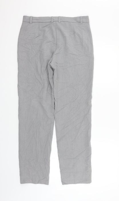 Womens UK Size 10 Marks and Spencer Regular Fit  Grey Trousers