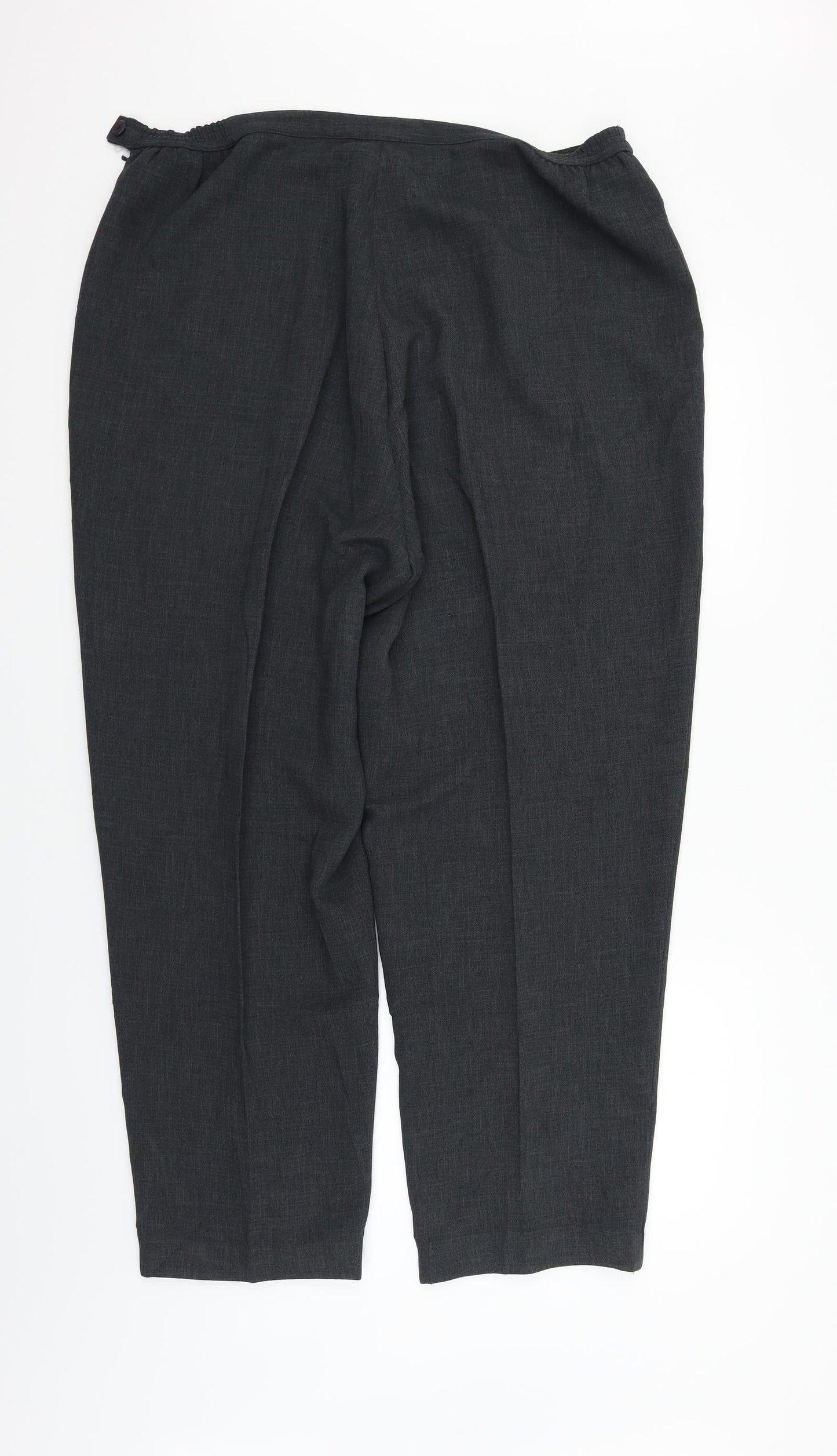 ELVI Womens Grey   Trousers  Size 36 in L28 in