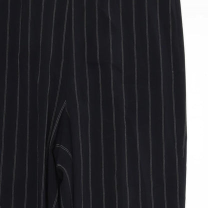 Gerry Weber Womens Black Striped  Trousers  Size 16 L31 in