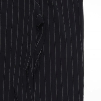 Gerry Weber Womens Black Striped  Trousers  Size 16 L31 in